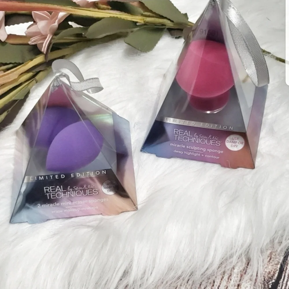 NEW Real Techniques‎ Makeup Sponge Set  Miracle Sculpting Mini Eraser